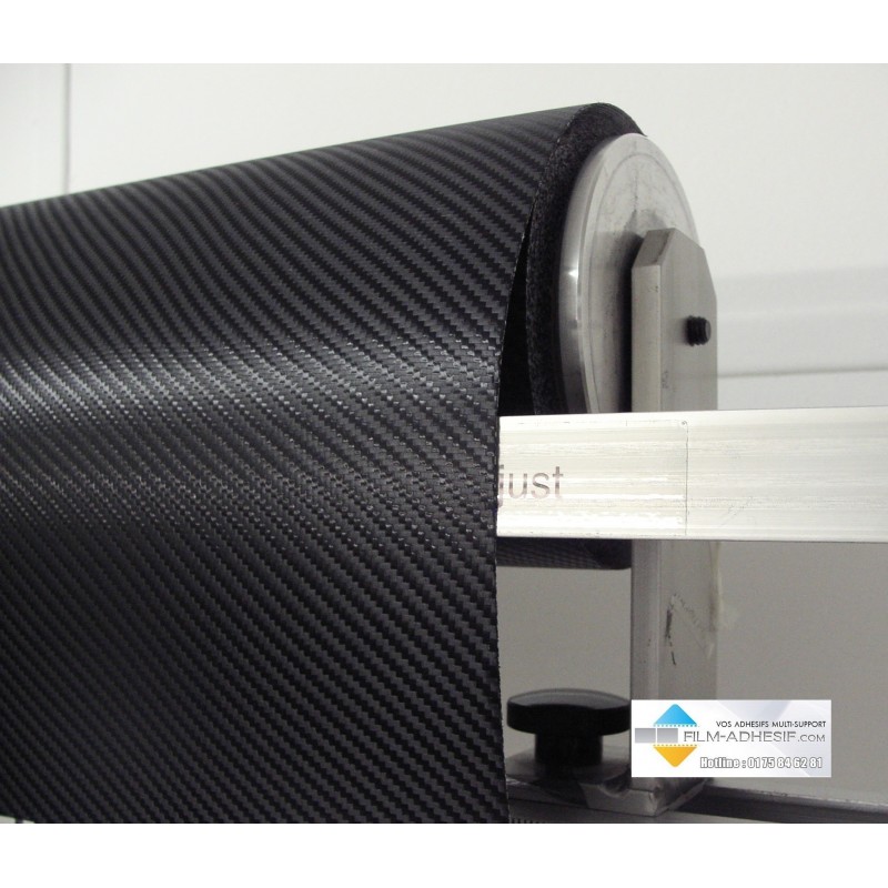 30X152 cm) Film autocollant adhésif en vinyle en fibre de carbone 3D + kit  d'applicateur