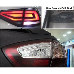 Film optique noir mat pour teinte vos optique de feux et phare voiture moto  dimensions film pour feux 0.3 cm x 1 m
